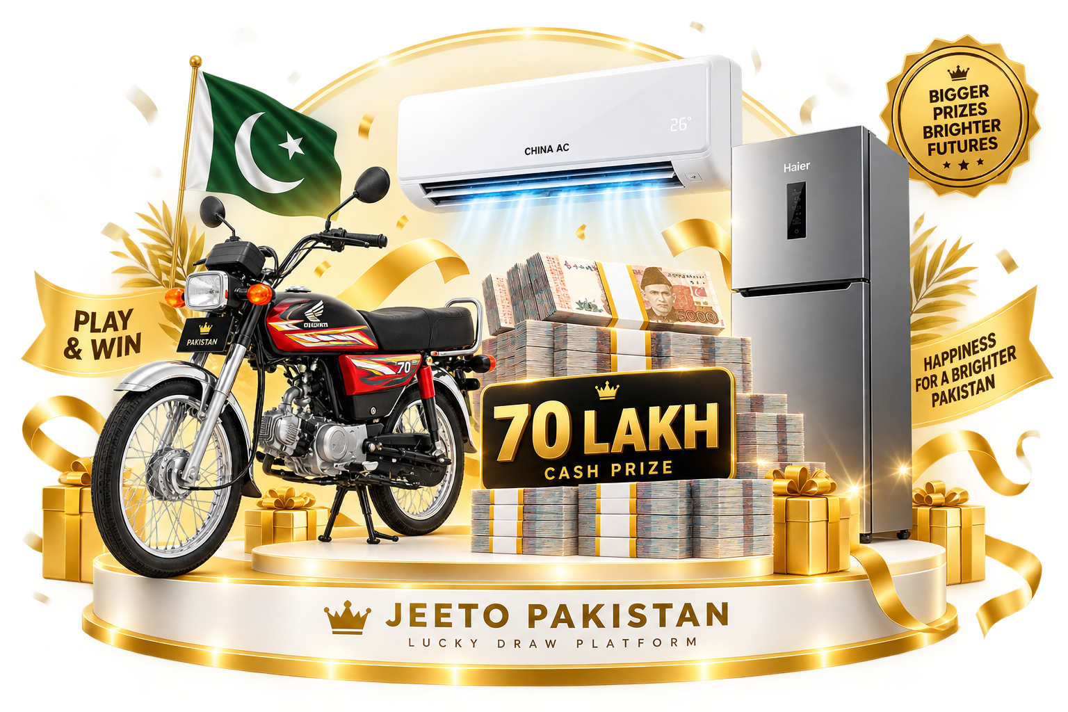 Jeeto Pakistan Lucky Draw Prizes
